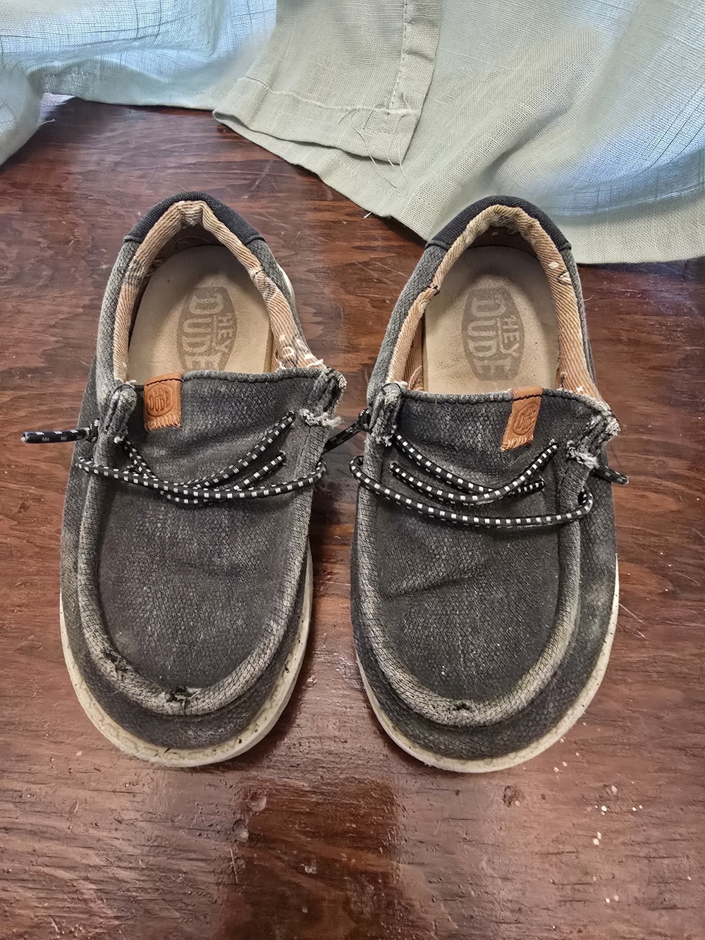 Hey Dude Kids Slip-On Loafers in Charcoal